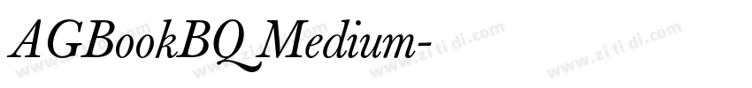 AGBookBQ Medium字体转换 AGBookBQ Medium字体转换
